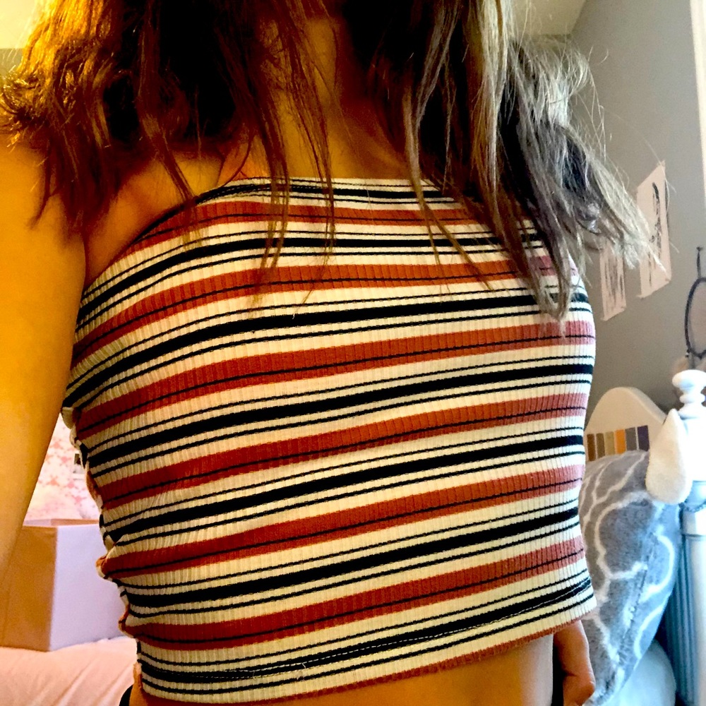 Striped tube top